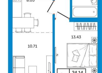 Продается 2-ком. квартира, 41.9 м2, Уфа, Некрасовский переулок, 38