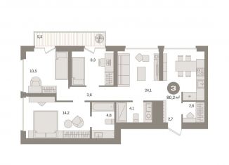 Продаю 3-ком. квартиру, 80.7 м2, Москва, метро Стахановская