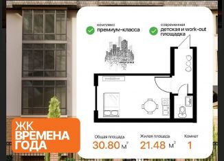 Продается квартира студия, 30.8 м2, Кабардино-Балкариия, улица Биттирова, 49