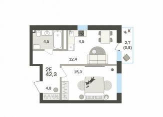 Продается двухкомнатная квартира, 42.3 м2, Пермь, Мотовилихинский район