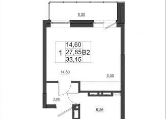 Продается квартира студия, 33.2 м2, Красноярский край