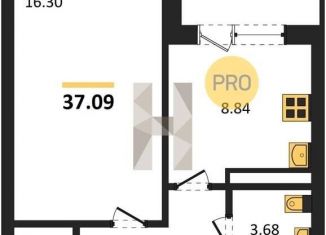 Продажа однокомнатной квартиры, 37.1 м2, Воронеж, улица Славы, 7, Коминтерновский район