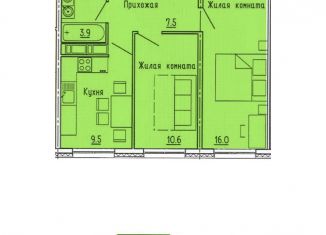 Продается 2-ком. квартира, 47.5 м2, Пензенская область, улица Яшиной, 10