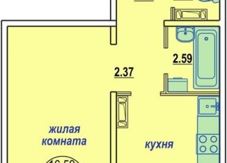 Однокомнатная квартира на продажу, 41.4 м2, Новосибирская область, улица В. Высоцкого, 171/11