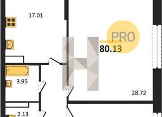 Продажа 2-комнатной квартиры, 80.1 м2, Воронежская область, Московский проспект, 132