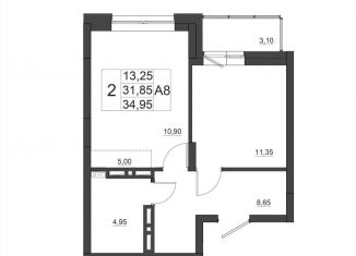 Продам 1-комнатную квартиру, 44 м2, Красноярск