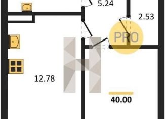 Продажа 1-комнатной квартиры, 40 м2, Воронежская область