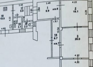 Продаю четырехкомнатную квартиру, 123 м2, Ростов-на-Дону, улица Серафимовича, 77/27, Ленинский район