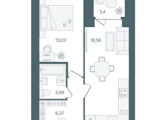 Продается 1-ком. квартира, 43.5 м2, Ярославль