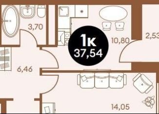 Продается 1-ком. квартира, 37.5 м2, Ростовская область