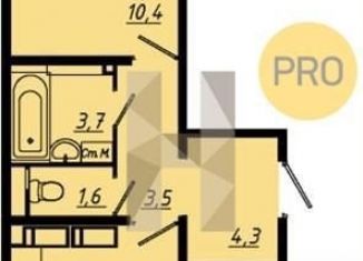 Продается 2-ком. квартира, 56.9 м2, Воронеж, Коминтерновский район