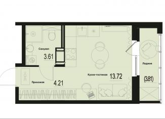 Продаю квартиру студию, 23.5 м2, Мурино