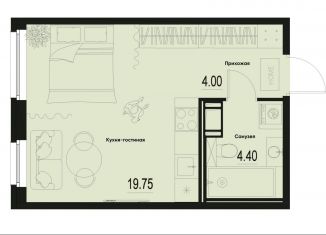 Продается квартира студия, 28.2 м2, Ленинградская область