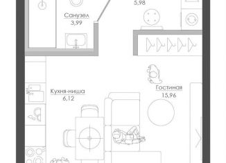 Продается квартира студия, 32.1 м2, Москва, САО