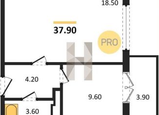 Продаю 1-ком. квартиру, 37.9 м2, Воронеж, Советский район