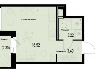 Продажа квартиры студии, 24.5 м2, Мурино