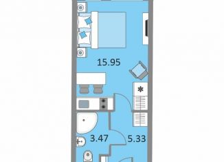 Продам квартиру студию, 24.5 м2, Санкт-Петербург, Варфоломеевская улица, 6, муниципальный округ Ивановский