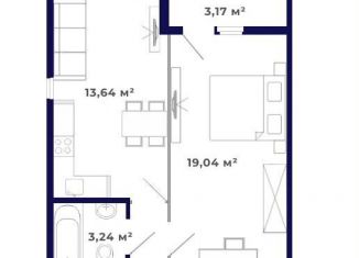 Продается 1-ком. квартира, 49.5 м2, Иркутская область