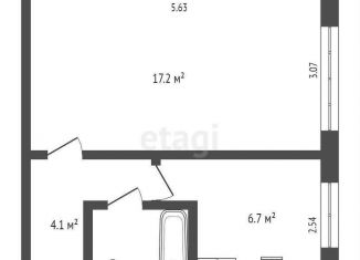 Продается 1-ком. квартира, 30.9 м2, Омск, Сибирский проспект, 2Г