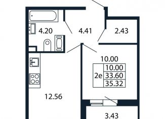 Продаю 1-ком. квартиру, 37 м2, Санкт-Петербург, Арцеуловская аллея, 7к1