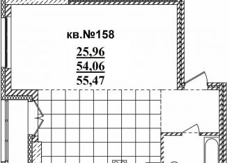 Продается квартира студия, 55.5 м2, Новосибирская область, Садовая улица, 17