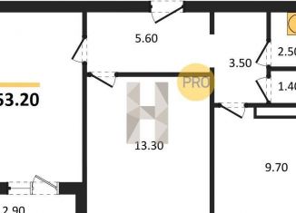 Продаю 2-комнатную квартиру, 53.2 м2, Воронеж, улица Шишкова, 140Б/16, Центральный район