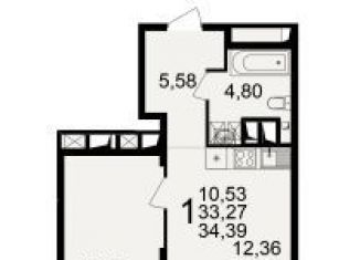 Продаю 1-ком. квартиру, 34.4 м2, Рязань, улица 6-я Линия, 27