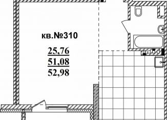 Продажа квартиры студии, 53 м2, Новосибирск, Садовая улица, 17, Октябрьский район