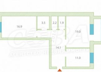 Продаю 2-комнатную квартиру, 70 м2, Тюмень, улица Газовиков, 41/1, Центральный округ