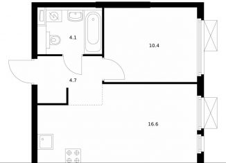 Продажа 1-комнатной квартиры, 35.8 м2, Санкт-Петербург