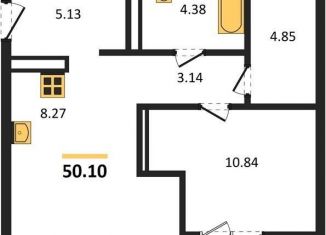 Однокомнатная квартира на продажу, 50.1 м2, Новосибирск, Кедровая улица, с45к1