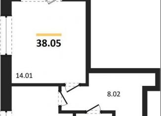 Продажа 1-ком. квартиры, 38 м2, Воронеж, Коминтерновский район