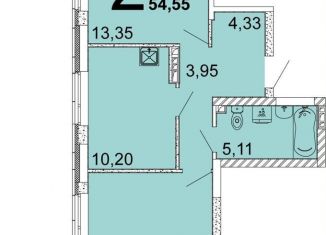 Продаю 2-ком. квартиру, 54.6 м2, Екатеринбург, метро Чкаловская