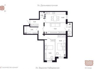 Трехкомнатная квартира на продажу, 92.9 м2, Иркутская область