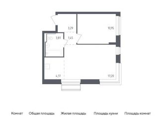 1-ком. квартира на продажу, 40.9 м2, Московская область, микрорайон Город-событие, 54