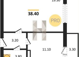 Продам 1-ком. квартиру, 38.4 м2, посёлок Отрадное, Осиновая улица, 13