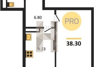 1-ком. квартира на продажу, 38.3 м2, Воронеж, Коминтерновский район, Покровская улица, 19