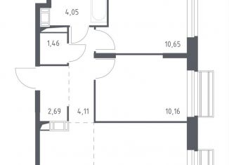 Продается 2-ком. квартира, 51 м2, село Лайково