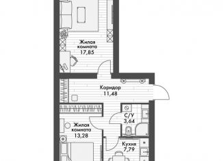 Продаю 2-ком. квартиру, 54 м2, Татарстан