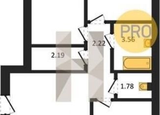 3-ком. квартира на продажу, 72.6 м2, Воронеж, улица Шишкова, 140Б/16