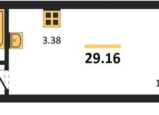 Квартира на продажу студия, 29.2 м2, Новосибирская область