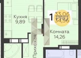 Продажа 1-ком. квартиры, 32.8 м2, Воронеж, улица Теплоэнергетиков, 17к4