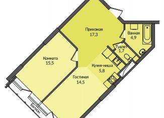 Продается 2-комнатная квартира, 65.8 м2, Тверь, улица Левитана, 48к3