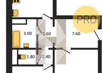 Продается 2-ком. квартира, 65.1 м2, Воронеж, улица Шишкова, 140Б/6