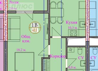 Продажа 1-ком. квартиры, 40 м2, Грозный, улица Нурсултана Абишевича Назарбаева, 9А