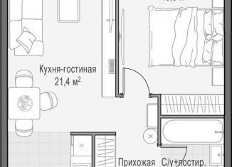 Продается однокомнатная квартира, 44.5 м2, Москва, район Раменки, проспект Генерала Дорохова, 39к2А