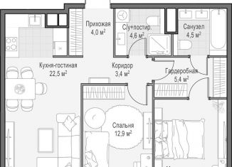 Продается 2-ком. квартира, 69 м2, Москва, район Раменки, проспект Генерала Дорохова, 39к2А