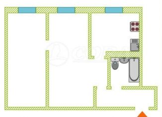 Продается 2-ком. квартира, 46.5 м2, Тюмень, улица Парфёнова, 28