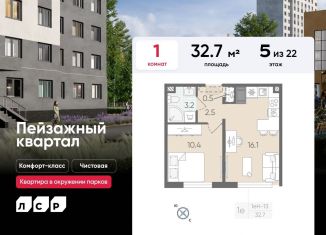 Продаю 1-комнатную квартиру, 32.7 м2, Санкт-Петербург, метро Гражданский проспект