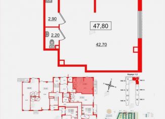 Продается помещение свободного назначения, 47.8 м2, Санкт-Петербург, муниципальный округ Пулковский Меридиан, Пулковское шоссе, 103Г